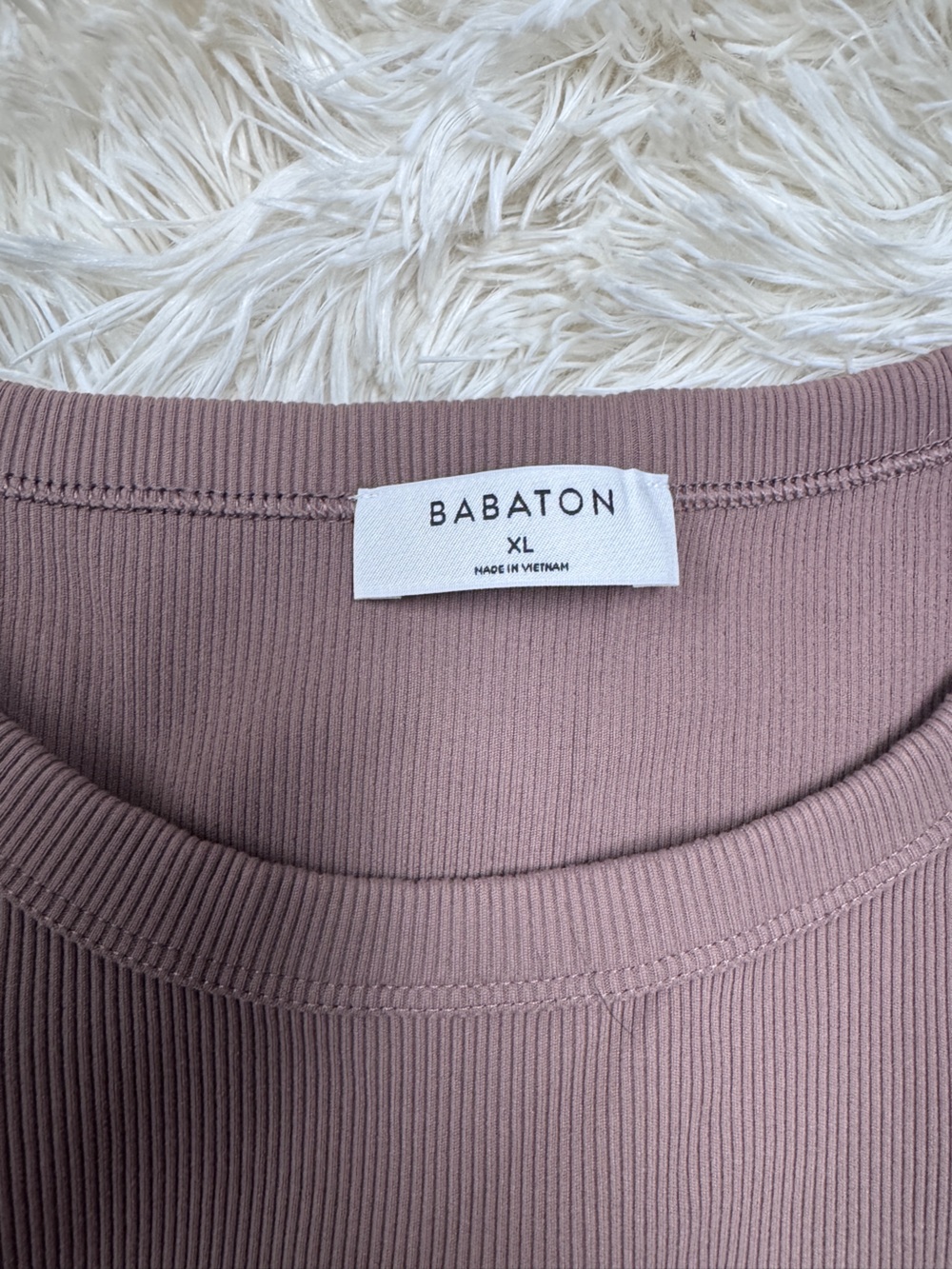 Babaton Ribbed Sleeveless Bodysuit — Brown, Women’s XL - Picture 2 of 3
